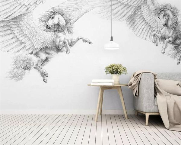 wallpapers drop custom wallpaper hand painted black and white flying horse abstract art wall mural living room bedroom
wallpapers drop custom wallpaper hand painted black and white flying horse abstract art wall mural living room bedroom
