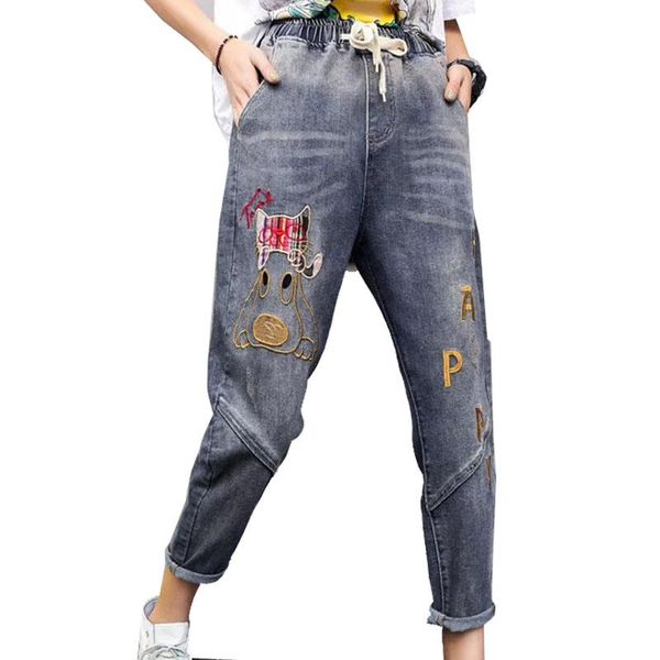 women's pants & capris qing mo spring women denim pant 2021 fashion embroidery trousers female high waist ankle length jean zqy2757, Black;white
women's pants & capris qing mo spring women denim pant 2021 fashion embroidery trousers female high waist ankle length jean zqy2757, Black;white