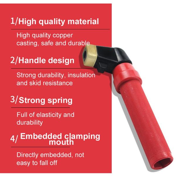 machining welding pliers machine accessory full copper electrode holder elastic spring insulated handle design
machining welding pliers machine accessory full copper electrode holder elastic spring insulated handle design