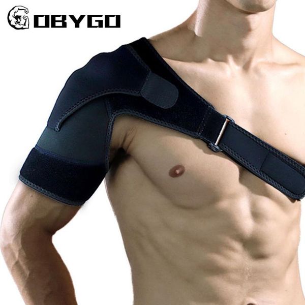 back support gobygo adjustable shoulder brace left/right compression sleeve relief pain bandage breathable pressure pad tool, Black;blue
back support gobygo adjustable shoulder brace left/right compression sleeve relief pain bandage breathable pressure pad tool, Black;blue