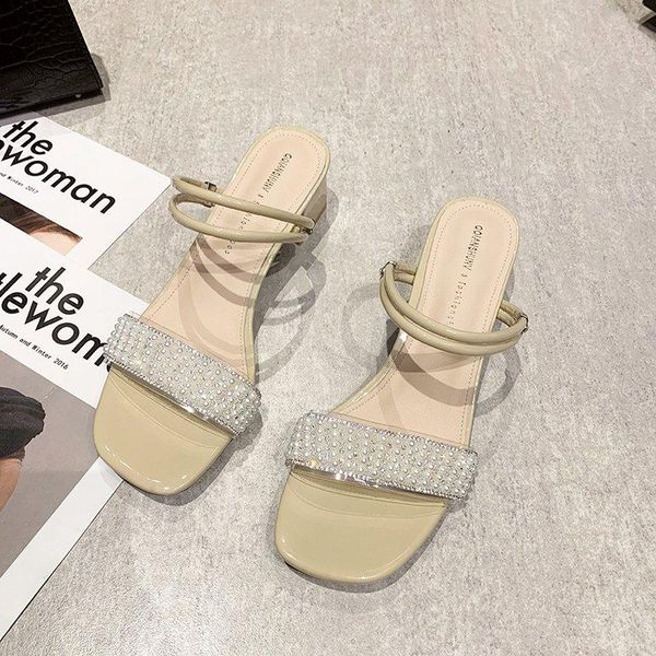 slippers llogai 2021 women sandals chunky heels brand slides summer flock flip flops narrow band sandal elegant mule shoes slipper, Black
slippers llogai 2021 women sandals chunky heels brand slides summer flock flip flops narrow band sandal elegant mule shoes slipper, Black