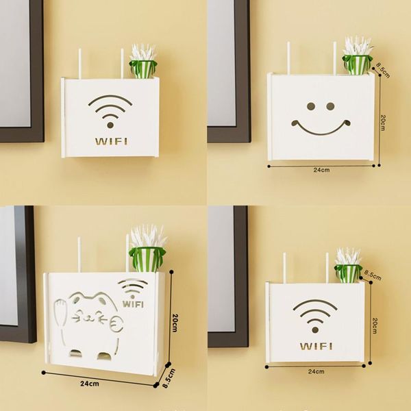 wifi router shelf storage boxes cable power plus wire bracket wood-plastic wall hanging box diy organizer home decor other
wifi router shelf storage boxes cable power plus wire bracket wood-plastic wall hanging box diy organizer home decor other