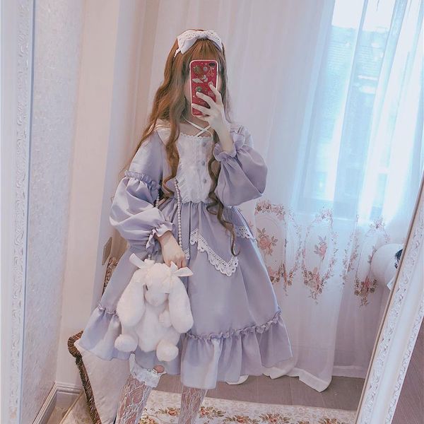 luxury casual dresses lovely girl skirt student lolita drs small drs xia meng, Black;gray
luxury casual dresses lovely girl skirt student lolita drs small drs xia meng, Black;gray