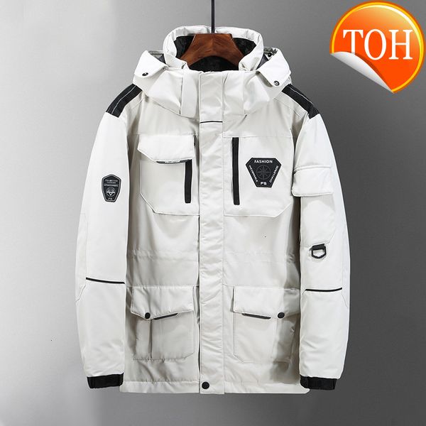 white -20 degrees men's winter duck down jacket thick snow parka coats for mens camouflage wind breaker brand hooded, Black
white -20 degrees men's winter duck down jacket thick snow parka coats for mens camouflage wind breaker brand hooded, Black