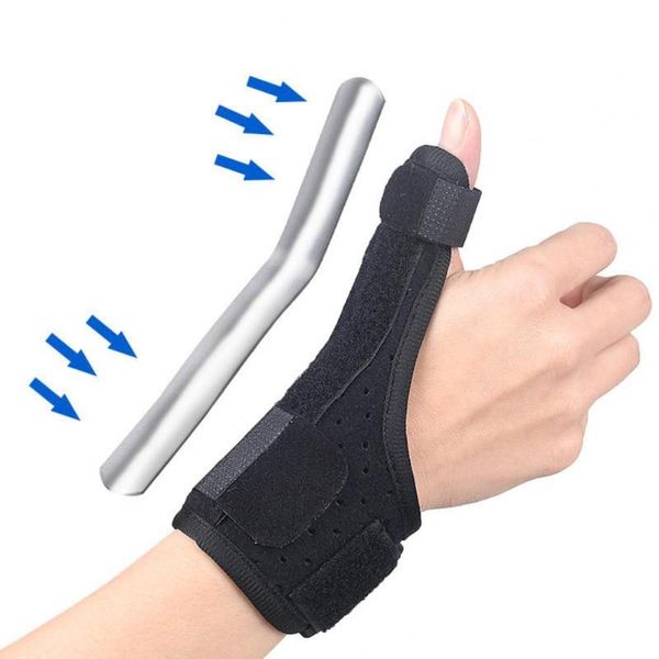 finger fixed protector practical wrist thumb support aluminium breathable soft protective guard, Black;red
finger fixed protector practical wrist thumb support aluminium breathable soft protective guard, Black;red