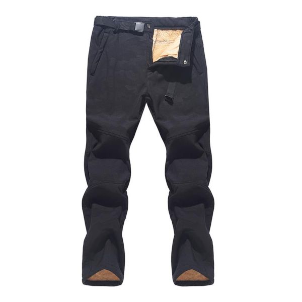 men's pants cargo outdoor windproof loose mountaineering travel plus velvet warm snow jogger size trousers, Black
men's pants cargo outdoor windproof loose mountaineering travel plus velvet warm snow jogger size trousers, Black