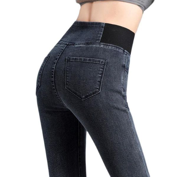 stretch high waist jeans women's 2021 autumn and winter plus size slim fit elastic pants full length denim tight trousers, Blue
stretch high waist jeans women's 2021 autumn and winter plus size slim fit elastic pants full length denim tight trousers, Blue