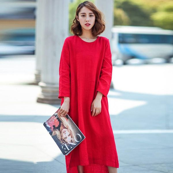 casual dresses 2021 spring autumn cotton linen long sleeve dress o neck solid straight plus size loose slim beach vacation, Black;gray
casual dresses 2021 spring autumn cotton linen long sleeve dress o neck solid straight plus size loose slim beach vacation, Black;gray