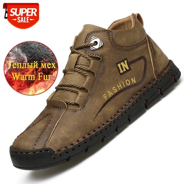 Fashion Winter Men's Boots Plush Warm Men's Snow Boots Handmade Men Ankle Outdoor Waterproof Work Autumn Shoes #V27P
Fashion Winter Men's Boots Plush Warm Men's Snow Boots Handmade Men Ankle Outdoor Waterproof Work Autumn Shoes #V27P