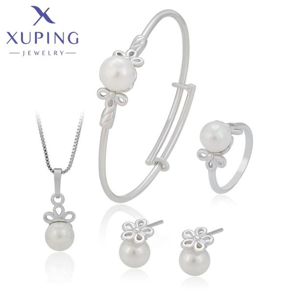 earrings & necklace xuping fashion arrival lovely babyimitation pearl jewelry sets 60101, Silver
earrings & necklace xuping fashion arrival lovely babyimitation pearl jewelry sets 60101, Silver