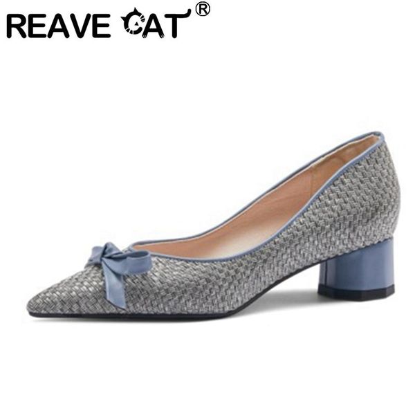 dress shoes reave cat 2021 women pumps pointed toe 4cm bloc heels bowtie stylish soft breathable big size 31-48 casual date summer a3479, Black
dress shoes reave cat 2021 women pumps pointed toe 4cm bloc heels bowtie stylish soft breathable big size 31-48 casual date summer a3479, Black