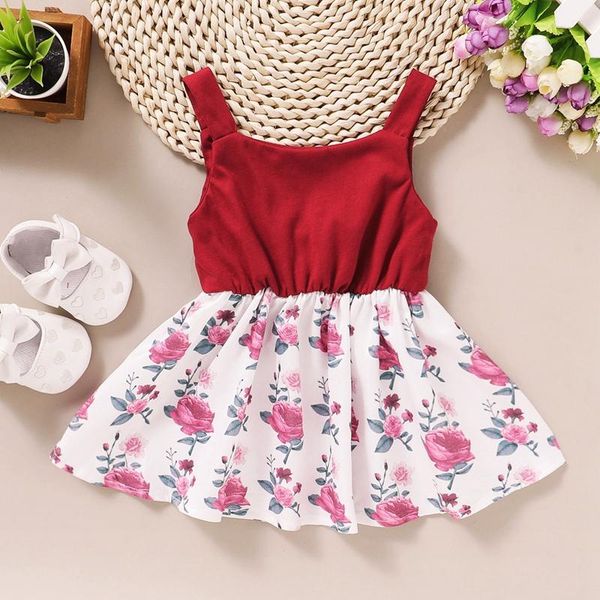 summer girls stitching sling floral casual fresh cute dress baby princess sleeveless knee-length girl's dresses, Red;yellow
summer girls stitching sling floral casual fresh cute dress baby princess sleeveless knee-length girl's dresses, Red;yellow