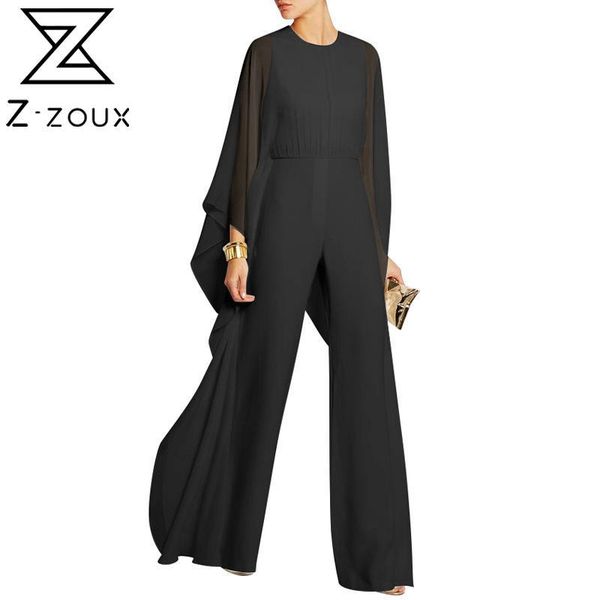 z-zoux women jumpsuit perspective chiffon rompers womens long sleeve wide leg plus size jumpsuits spring 2021 women's, Black;white
z-zoux women jumpsuit perspective chiffon rompers womens long sleeve wide leg plus size jumpsuits spring 2021 women's, Black;white