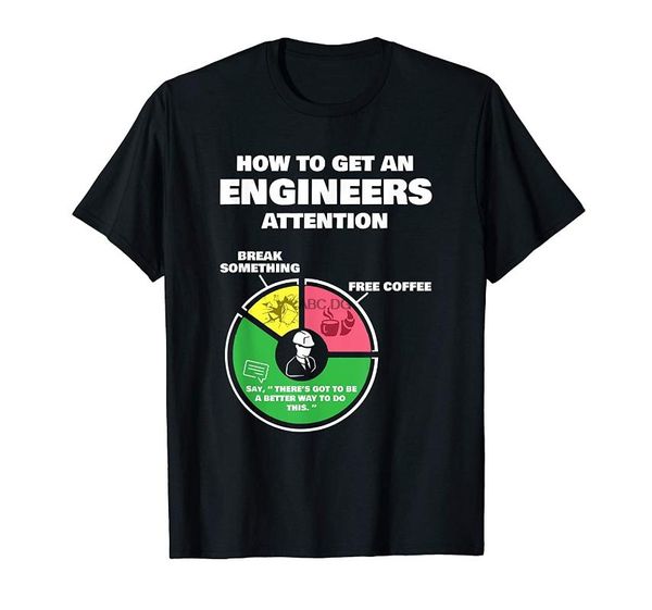 men's t-shirts how to get engineers attention - funny engineer engineering t-shirt, White;black
men's t-shirts how to get engineers attention - funny engineer engineering t-shirt, White;black