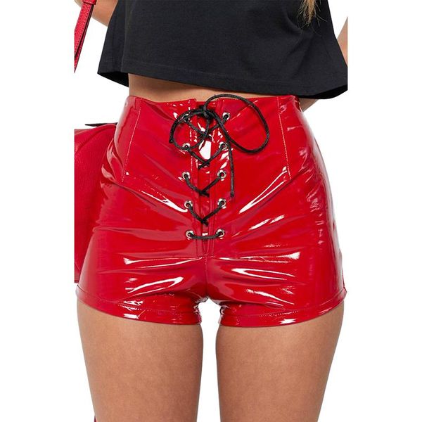 women's shorts zhymihre 2021 autumn winter high waist lace up pu women streetwear leather short mujer pantalones cortos, White;black
women's shorts zhymihre 2021 autumn winter high waist lace up pu women streetwear leather short mujer pantalones cortos, White;black