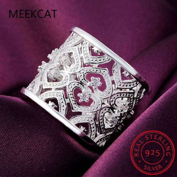 cluster rings 925 sterling silver opening zirconia many hearts ring for women fashion wedding engagement party gift charm jewelry, Golden;silver
cluster rings 925 sterling silver opening zirconia many hearts ring for women fashion wedding engagement party gift charm jewelry, Golden;silver