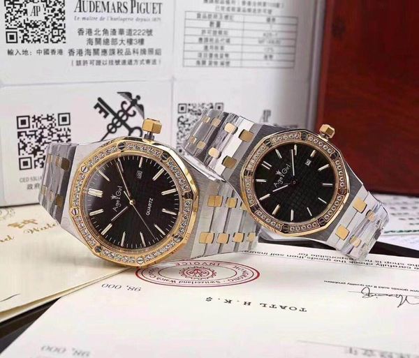 wristwatches classic men women stainless steel japanese quartz sapphire silver yellow gold black diamond sport watch waterproof, Slivery;brown
wristwatches classic men women stainless steel japanese quartz sapphire silver yellow gold black diamond sport watch waterproof, Slivery;brown