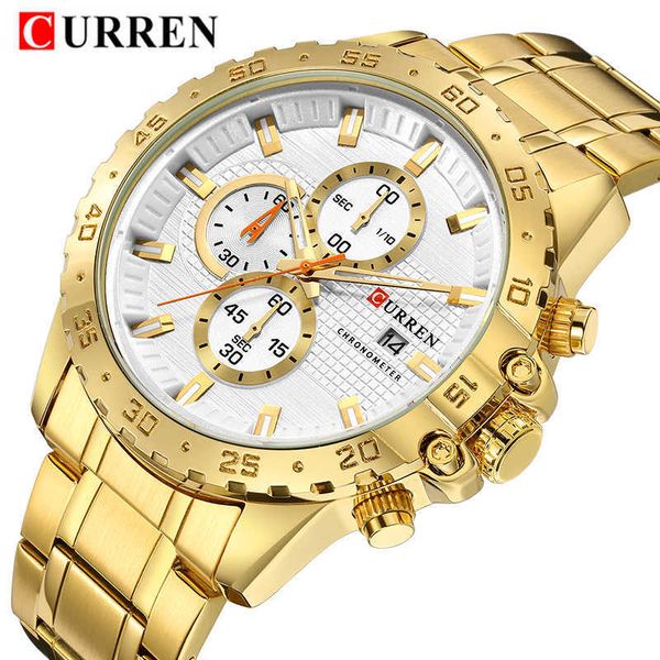 curren men watch brand luxury business golden male wrist watches chronograph gold man watch relogio masculino 210527, Slivery;brown
curren men watch brand luxury business golden male wrist watches chronograph gold man watch relogio masculino 210527, Slivery;brown