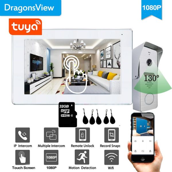 video door phones dragonsview 7"smart home wireless wifi doorbell phone intercom system tuya mobile app wide angle remote unlock 1080p
video door phones dragonsview 7"smart home wireless wifi doorbell phone intercom system tuya mobile app wide angle remote unlock 1080p