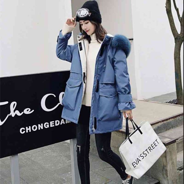 women's winter jacket hooded real fox fur collar korean down coat outerwear parka women doudoune femme hiver 2020 kj3236, Black
women's winter jacket hooded real fox fur collar korean down coat outerwear parka women doudoune femme hiver 2020 kj3236, Black
