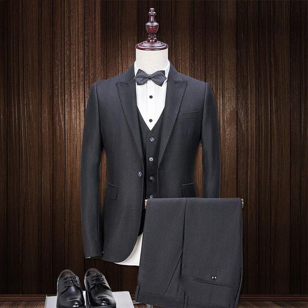 brand men suits slim fit male tuxedos wedding prom groom business black casual blazers jacket+pants+vest 3 piece men's &, White;black
brand men suits slim fit male tuxedos wedding prom groom business black casual blazers jacket+pants+vest 3 piece men's &, White;black