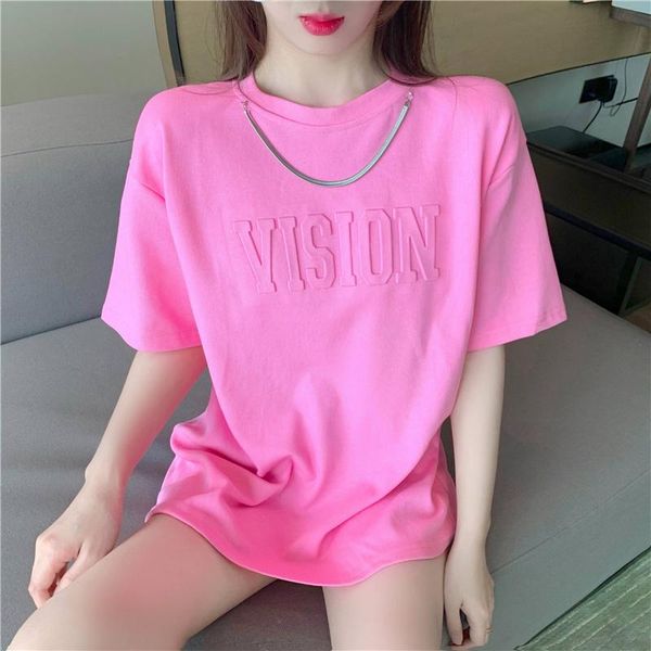 fashion women's t-shirt 2021 spring and summer pure cotton short-sleeved mid-length versatile styles, White
fashion women's t-shirt 2021 spring and summer pure cotton short-sleeved mid-length versatile styles, White