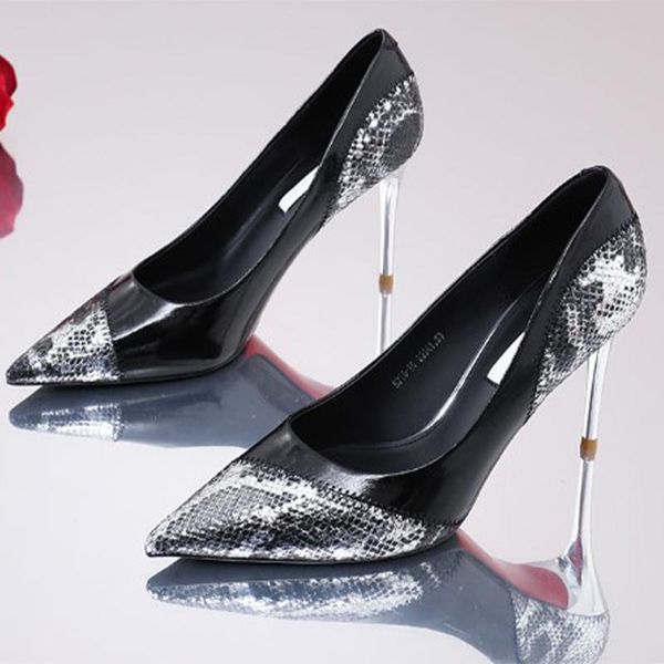 dress shoes women pumps 2021 pointed toe thin high heels mixed color serpentine pu leather ladies party fashion footwear, Black
dress shoes women pumps 2021 pointed toe thin high heels mixed color serpentine pu leather ladies party fashion footwear, Black