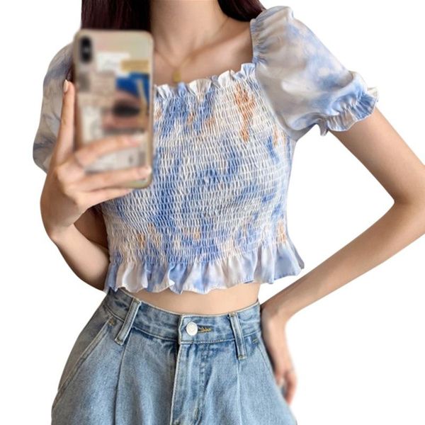 women's blouses & shirts korean style square neck women french puff sleeve summer blusas elegantes short top, White
women's blouses & shirts korean style square neck women french puff sleeve summer blusas elegantes short top, White