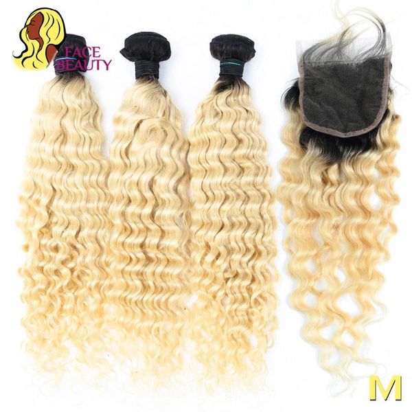 human hair bulks facebeauty 1b 613 2 tone dark roots blonde brazilian deep wave curly 3/4 bundles with 4x4 swiss lace closure remy weaving, Black
human hair bulks facebeauty 1b 613 2 tone dark roots blonde brazilian deep wave curly 3/4 bundles with 4x4 swiss lace closure remy weaving, Black