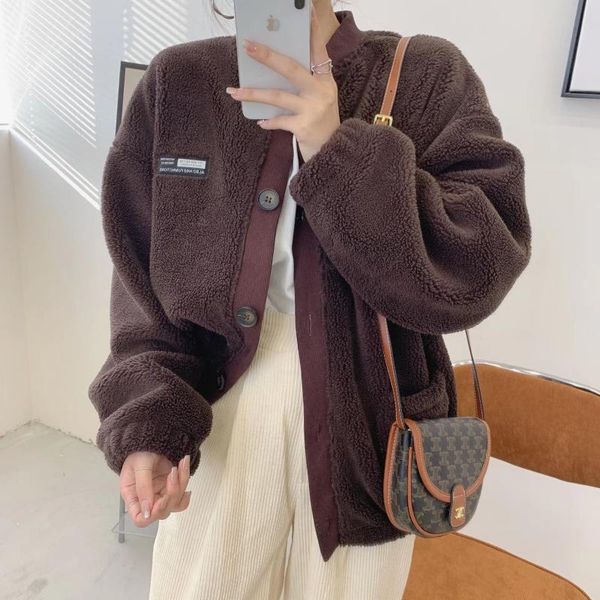 women's hoodies & sweatshirts winter women wool fleece jacket coats large size fashion thicken button warm casual sweatshirt outfits, Black
women's hoodies & sweatshirts winter women wool fleece jacket coats large size fashion thicken button warm casual sweatshirt outfits, Black