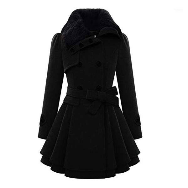 women jackets faux wool warm slim coat jacket overcoat long winter outwear solid casual loose women's & blends, Black
women jackets faux wool warm slim coat jacket overcoat long winter outwear solid casual loose women's & blends, Black