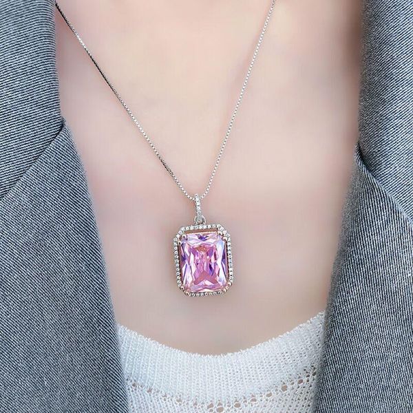chains square zircon pendant necklace emerald green pink saphhire blue purple charms fine jeweley zirco, Silver
chains square zircon pendant necklace emerald green pink saphhire blue purple charms fine jeweley zirco, Silver