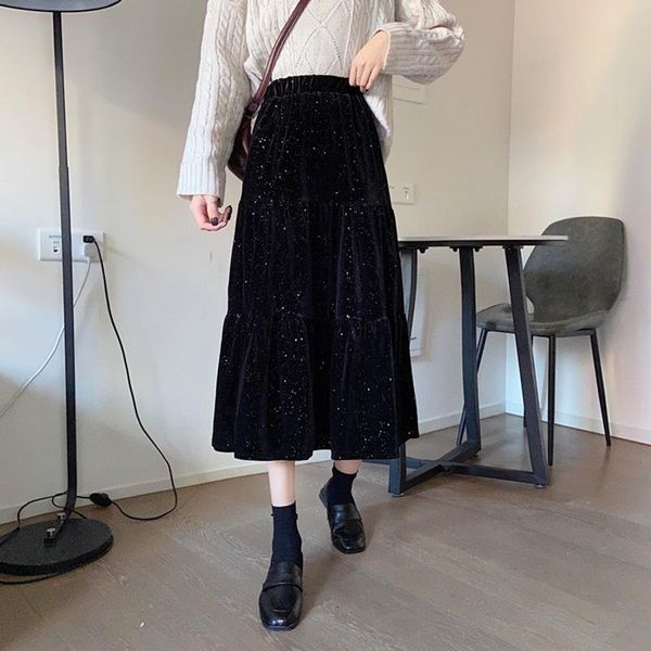skirts high waist women skirt autumn winter 2021 casual vintage solid dots pleated midi lady fashion simple saia mujer faldas, Black
skirts high waist women skirt autumn winter 2021 casual vintage solid dots pleated midi lady fashion simple saia mujer faldas, Black