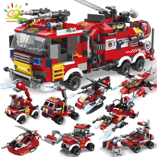 huiqibao 806pcs 8in1 city fire truck model building blocks firefighting set fireman figures bricks construction toy for children y0808
huiqibao 806pcs 8in1 city fire truck model building blocks firefighting set fireman figures bricks construction toy for children y0808