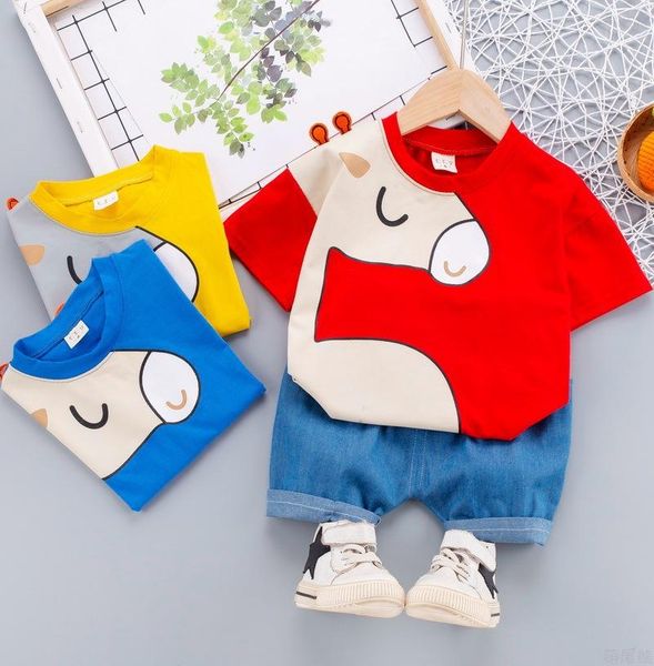 baby boy clothing set cute summer t-shirt cartoon children girls outwear shorts suit for kids outfit denim sets, White
baby boy clothing set cute summer t-shirt cartoon children girls outwear shorts suit for kids outfit denim sets, White