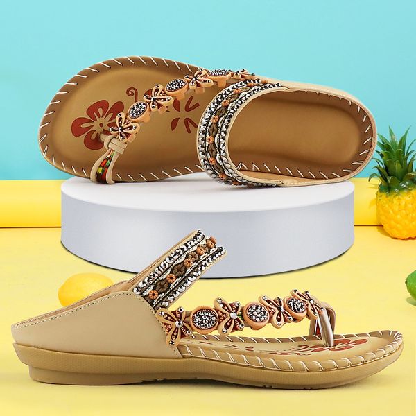 ladies sandals toe post 2022 comfortable print summer walking slides women crystal female holidays shoes bohemian size 42-43, Black
ladies sandals toe post 2022 comfortable print summer walking slides women crystal female holidays shoes bohemian size 42-43, Black