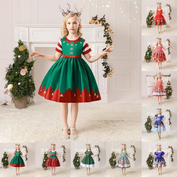 girl's dresses girls christmas print princess dress kids year costume children party clothes girl ball gown 2021, Red;yellow
girl's dresses girls christmas print princess dress kids year costume children party clothes girl ball gown 2021, Red;yellow