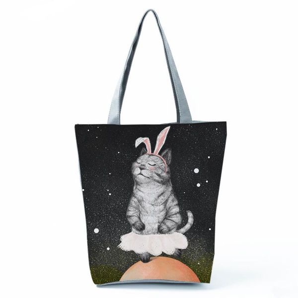 evening bags starry cat print black shoulder bag fashion all-match handbag cute animal tote female eco friendly beach portable travel
evening bags starry cat print black shoulder bag fashion all-match handbag cute animal tote female eco friendly beach portable travel