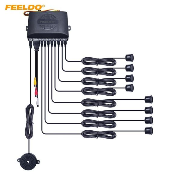 car rear view cameras& parking sensors feeldo 1set 8 dual front/back visual video sensor backup radar system kit #2848
car rear view cameras& parking sensors feeldo 1set 8 dual front/back visual video sensor backup radar system kit #2848