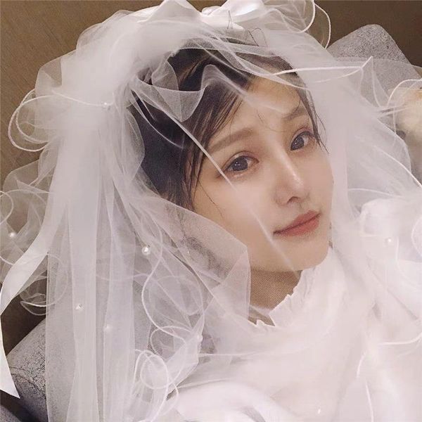 bridal veils 3 layers pearls wedding with comb veil accessories ivory women, Black
bridal veils 3 layers pearls wedding with comb veil accessories ivory women, Black