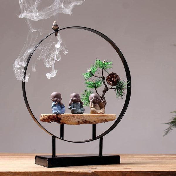 lovely monk backflow incense burner small waterfll holder with 20 pcs cones home furnishings porcelain plated censer fragrance lamps
lovely monk backflow incense burner small waterfll holder with 20 pcs cones home furnishings porcelain plated censer fragrance lamps