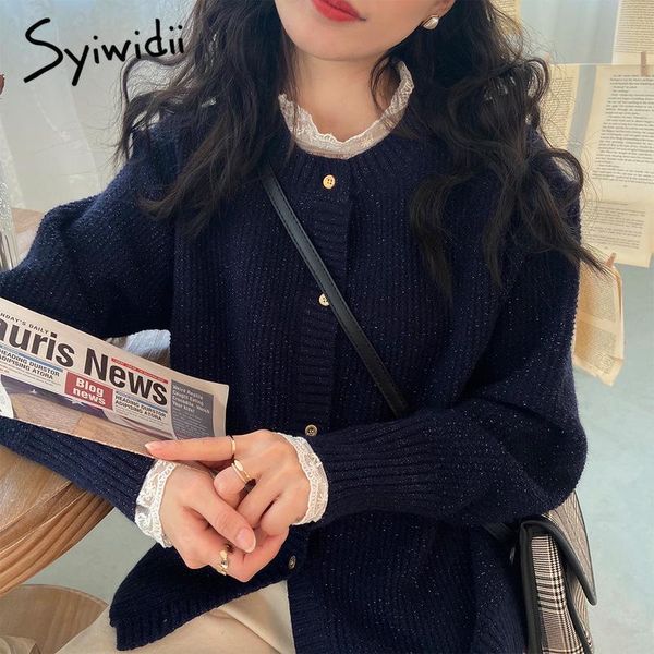 women's knits & tees syiwidii cardigan woman sweater autumn winter 2021 korean fashion o neck single breasted jackets loose short knit, White
women's knits & tees syiwidii cardigan woman sweater autumn winter 2021 korean fashion o neck single breasted jackets loose short knit, White