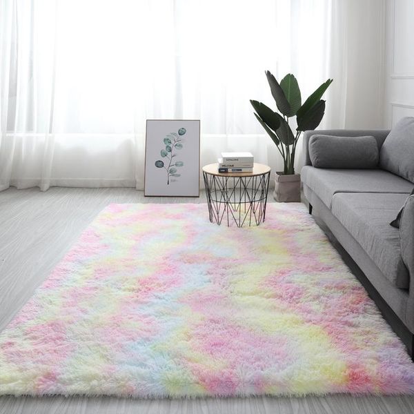 carpets rainbow colors carpet tie dyeing plush soft rug for bedroom living room anti-slip floor mat kids alfombra
carpets rainbow colors carpet tie dyeing plush soft rug for bedroom living room anti-slip floor mat kids alfombra