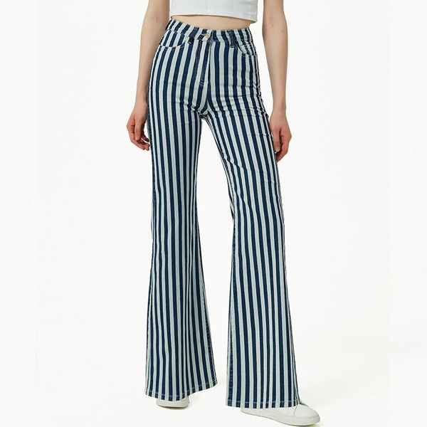 women's jeans striped women denim pants wide leg leisure bell bottom boot cut fringe flare trousers boyfriend plus size palazzo fashion, Blue
women's jeans striped women denim pants wide leg leisure bell bottom boot cut fringe flare trousers boyfriend plus size palazzo fashion, Blue