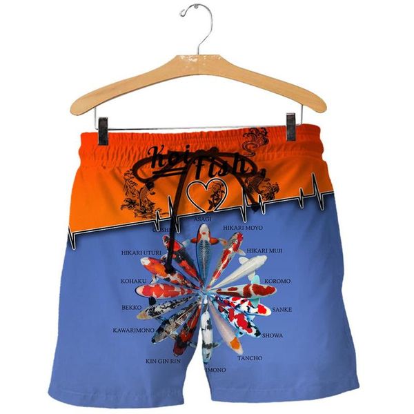 men's shorts fashionable beautiful koi fish 3d printed casual pants stretch waistband clothing for summer parties, White;black
men's shorts fashionable beautiful koi fish 3d printed casual pants stretch waistband clothing for summer parties, White;black