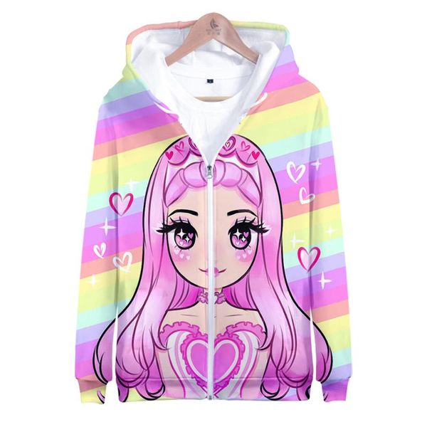 women's hoodies & sweatshirts leah ashe 3d prints zipper women/men fashion long sleeve hooded sweatshirt casual streetwear clothes, Black
women's hoodies & sweatshirts leah ashe 3d prints zipper women/men fashion long sleeve hooded sweatshirt casual streetwear clothes, Black
