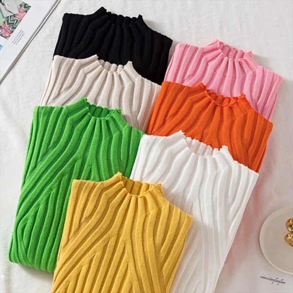 autumn women long sleeve knitted sweater turtleneck pullovers slim jumper female casual solid color bottoming sweaters, White;black
autumn women long sleeve knitted sweater turtleneck pullovers slim jumper female casual solid color bottoming sweaters, White;black