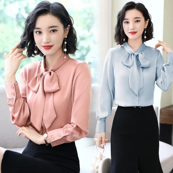 women chiffon blouses fashion long sleeve lady shirt office blouse women's & shirts, White
women chiffon blouses fashion long sleeve lady shirt office blouse women's & shirts, White
