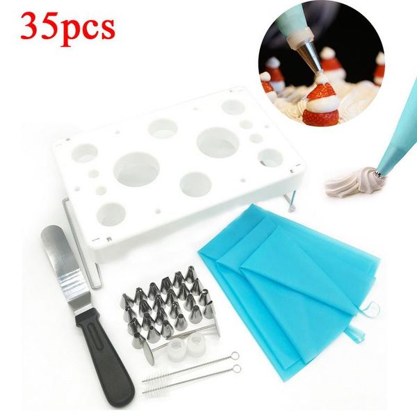 baking & pastry tools 35pcs/set multi-function diy cake decorating set kit piping nozzles tips kitchen dessert placement rack
baking & pastry tools 35pcs/set multi-function diy cake decorating set kit piping nozzles tips kitchen dessert placement rack
