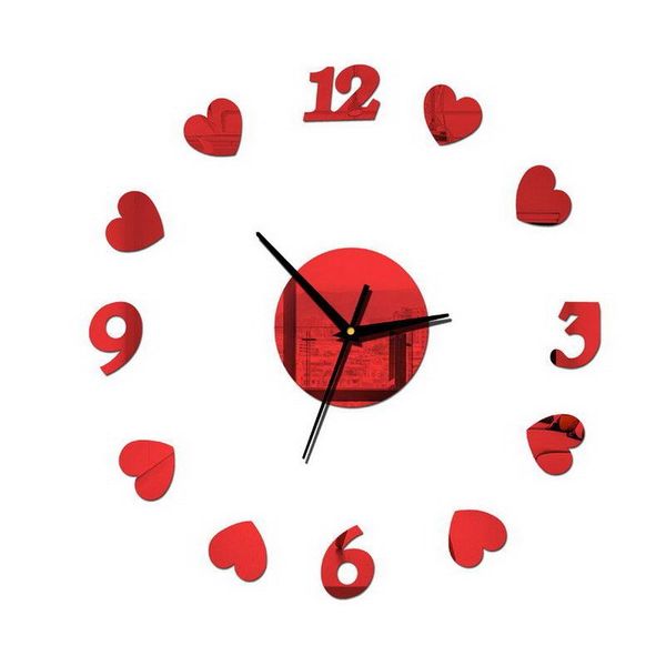 wall clocks frameless mute clock peach heart acrylic stickers living room bedroom office home decorations
wall clocks frameless mute clock peach heart acrylic stickers living room bedroom office home decorations